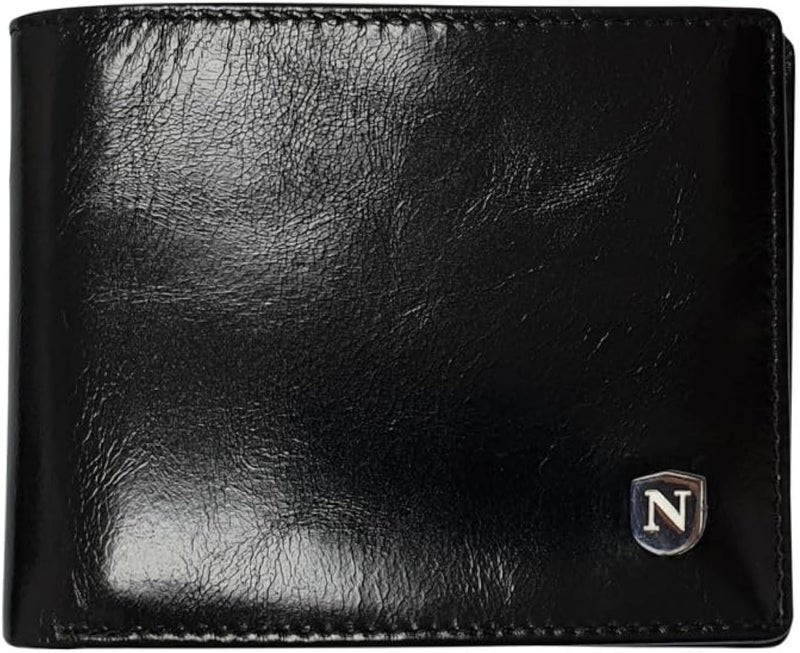 Natucci Black Leather Wallet - NTC14-3 - Image 1